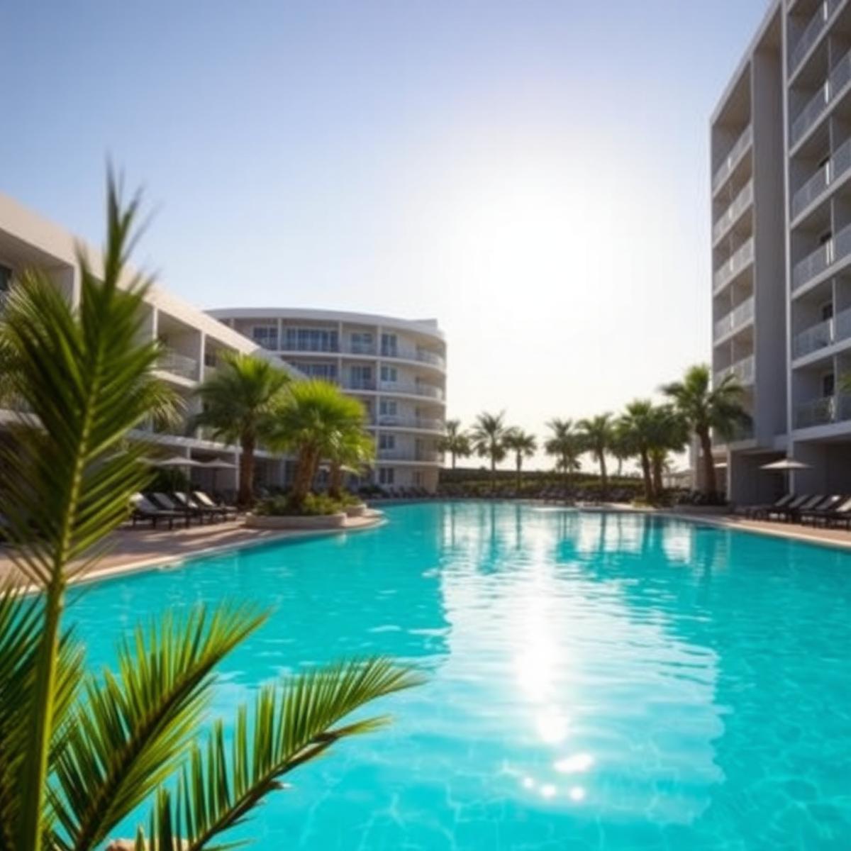Resort-style swimming pool at Fern & Grass